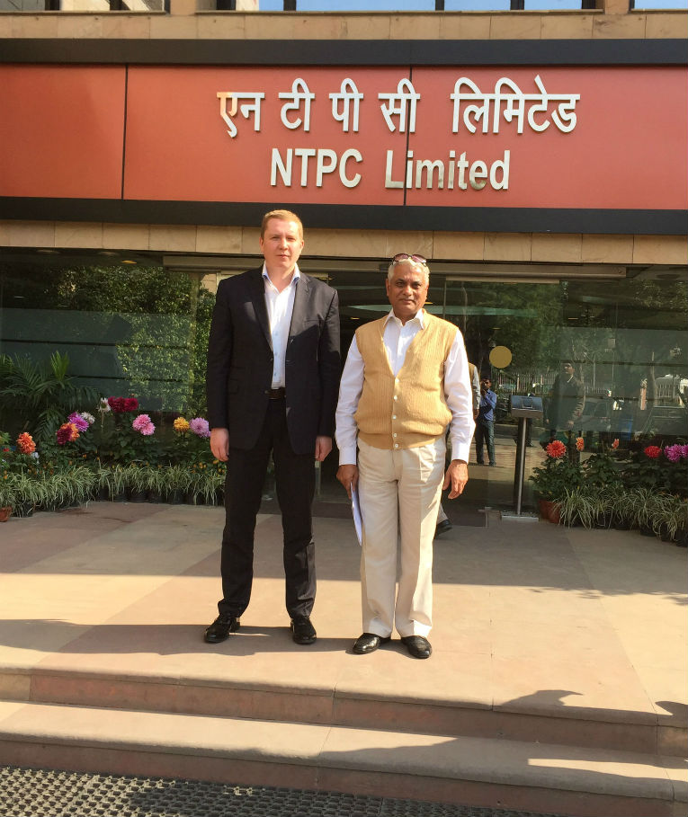 И. Д. Панфилов и Dr. Ashok Singh в компании NTPC Limited